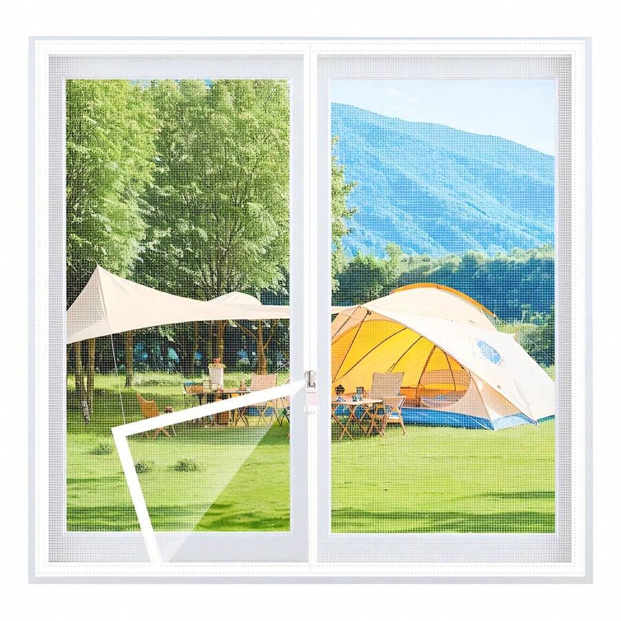 TendenciaCortina Mosquitera  Malla Anti Mosquitos 130x150cmCalidad premium - Blanco - Ver 1