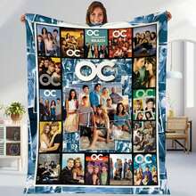 The OC Blankets, Marissa Cooper Seth Cohen Fleece, Sherpa Movies Lover Gifts - trắng - Xem 2