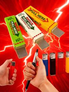 Juguete de broma de goma de mascar con descarga eléctrica aleatoria, broma del Día de los Inocentes con goma de mascar con alimentación por choque