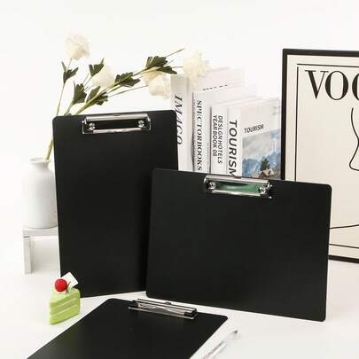 Hanging Document Holder, File Folder, Strong Board Holder, Simple Black With Hooks, Suitable For A4 Envelope Size, Available In Horizontal And Vertical Styles, Suitable For Home, School And Office.