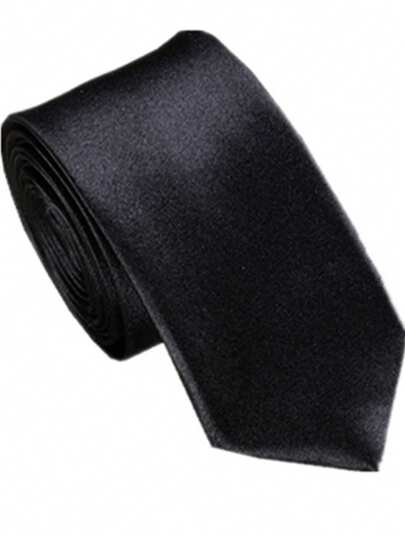 1pc Men's Fashion Solid Color Necktie