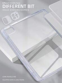 IPad Case For 2025 (A16) 11-Inch & 2022 10th Generation 10.9 Inch - Clear Transparent Back, TPU Bumper Cover With Pencil Holder & Auto Sleep/Wake,Silver - Silver - View 5