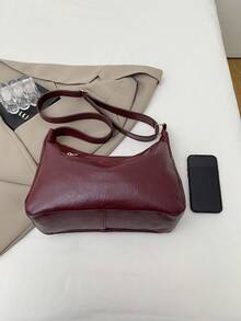 Túi xách đeo vai cỡ lớn thời trang dành cho nữ, thiết kế - Màu Đỏ Sâu - Xem 3