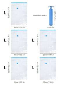 9 peças/Conjunto de Sacos de Armazenamento a Vácuo Transparentes, Sacos de Compressão a Vácuo Domésticos Modernos, Múltiplas Combinações Disponíveis, Para Roupas, Cobertores, Camisas, Acessórios de Viagem, Sacos de Poeira de Viagem Leves, Adequados para Viagem e Armazenamento Doméstico, Organizadores de Roupas à Prova de Poeira e Leves, Sacos Economizadores de Espaço
