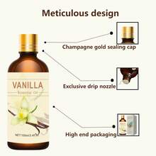 100ml/30ml/10ml Vanilla Essential Oil, Moisturizing Vanilla Facial Oil, Smooth Skin Fragrance Skin Care Oil, Pure Plant Extract Essential Oil - Vanilla Scent - View 7