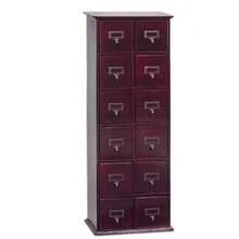 Leslie Dame CD-228W Library Design Multi Media Storage Cabinet CHERRY New! - As Pic - View 3