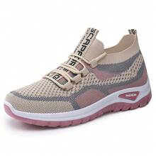 Breathable Casual Soft-Sole Comfortable Running Shoes - Red - View 2