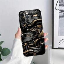 Funda de teléfono con tatuaje de máscara Hannya de samurái para iPhone 11, 15 Pro Max, 14 Plus, 13 Pro, 12, 11, X, S, XR, 7, 8, SE 2020, de TPU suave, compatible con 17, 17 Pro, 17 Pro Max - B04 - Ver 7