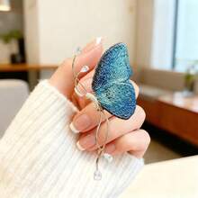 1 Stück Schmetterling Lässig Vintage Elegant Zinklegierung Bestickter vielseitiger Geschenkartikel für Date, Geburtstag, Jahrestag, Hochzeitsfeier, Accessoire für alle Jahreszeiten - Bestickte Schmetterlingsbrosche - Übersicht 3