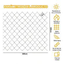 TendenciaRed Malla  Anticaida Protector Balcón Niños 3*3m BlancoCalidad premium - 1 - Ver 4