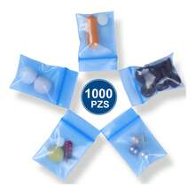 Tendencia1000 Bolsas Zip Lock Mini Bolsa Zipper Cierre Hermético AzulCalidad premium - 1 - Ver 9