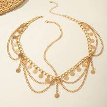 INS New Hair Accessories Pearl Chain Headband Exotic Style Inlaid Chain Forehead Ornament Hair Accessory Women - 29102-hc-G-2-EP - 查看 2