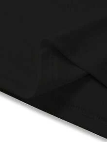 "Anti Social Club" Print 1 Unit, 200g, Digital Graphic Printing, Streetwear Theme, 100% Cotton, Cool Casual T-Shirt, Men, Round Neck, Short Sleeve - Đen 2 - Xem 4