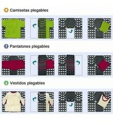TendenciaDoblador De Playeras Ropa Camisas Camisetas Negro/verde/azulCalidad premium - Azul - Ver 4
