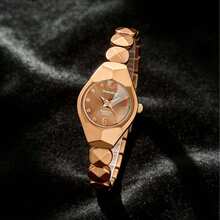 1pc Women's Watch, Exquisite Fashion Dial Quartz Watch, Elegant Luxury Fashion Bracelet Watch Jewelry Clasp, Suitable For Daily Wear, Anniversary Gift, Birthday Gift, Halloween Gift, Etc. - Coffee Brown - View 8