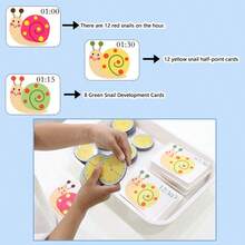 qixi 1pc Primary School & Kindergarten Math Whole Hour & Half Hour Cognition Intelligent Model Numeric Toy, Children's Time Learning Educational Tool - Multicolor - View 5