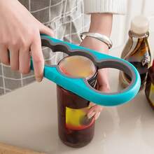 4-In-1 Can/Bottle Opener - Convenient For Those With Limited Hand Strength And The Elderly. Practical Kitchen Tool, Easy To Open Cans, Bottles And Beer Bottles. - Multicolor - View 2