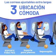 2pcs Hamaca de Pie de Avión Ajustable, Reposapiés para Avión, Reposapiés Portátil de Espuma Viscoelástica y Malla para Viaje para on business trip, Oficina para Relajar los Pies (Negro),37543614 - Rosa Pálido - Ver 5