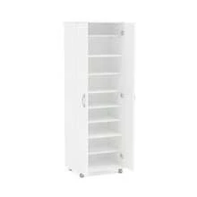 CY Alacena de Madera para Cocina Zurich - 2 Puertas 8 Estantes Color Blanco - Largo 60cm x Alto 169cm - Mueble para Almacenamiento de Despensa - Blanco - Ver 6