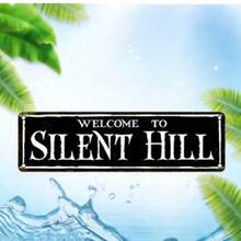 Poster trang trí trong nhà/ngoài trời in UV độ phân giải cao hình logo Silent Hill, kích thước 15.75 x 3.94 inch, các chủ đề khác, không khung, quà tặng sinh nhật, tốt nghiệp. - Nhiều màu - Xem 2