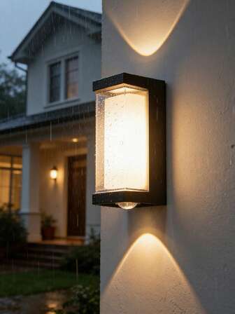 Lámpara de pared para jardín y exterior LED de 85V-265V, lámpara decorativa impermeable para interiores adecuada para interior/escalera/habitación/entrada/sala de estar/baño/cocina/dormitorio/pasillo/porche/residencia individual, jardín, patio, escalera, estacionamiento y pasillo, entrada principal, terraza