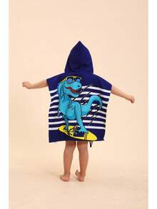 TendenciaToalla De Baño Infantil De Microfibra Dinosaurio 60cm*120cm Azul Toalla De PlayaCalidad premium - Azul - Ver 12