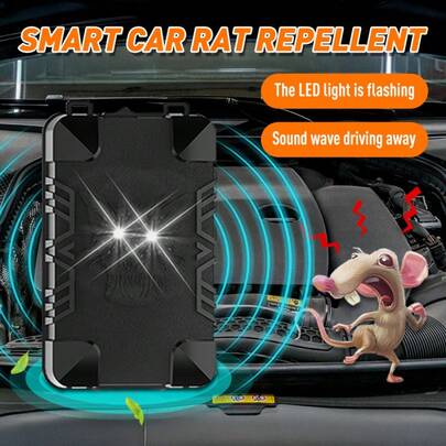1/2pcs Upgraded Ultrasonic Pest Repeller - Strengthened Home/Car Repellent, Effectively Repels Rodents, Minks, Spiders, Mice, Bats, Etc. - ≤36V Operation, ABS Material, No Battery Required, Ultrasonic Pest Repelling Technology, Ideal For Vehicles, Houses, Kitchens, Warehouses, Dorms
