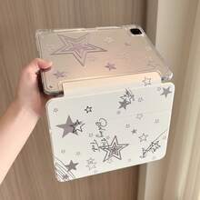 Suitable For IPad 10th Gen Case, IPad Cover With Pen Slot, High Transparency Acrylic Back Panel, Smart Sleep Wake, Tri-Fold Stand, Full Coverage Protection, IPad A16 Case, Compatible With IPad 9th Gen 10.2" And IPad 8th Gen 10.2", Compatible With IPad Air 11 Tablet Cover, Suitable For IPad Air 11 (M3), IPad Air 11 (M2), IPad Pro 11" - Clear - View 2