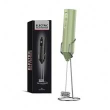 CLITON 黑/白/綠/粉可選便攜式電動奶泡機咖啡泡沫製造器，可充電附充電底座與多款攪拌頭，高速攪拌機適用於熱巧克力卡布奇諾拿鐵，咖啡愛好者的聖誕禮物，堅固優質做工 - 彩色 - 查看 20