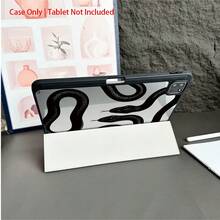 黑色蛇纹保护套 - 甜美可爱风格爱好者的理想之选，带笔槽，兼容 iPad 10.9/10.2/Air 第五代/Pro 11/第十代/9.7/Air 2/iPad（第七代）/iPad（第八代）/iPad Air 4/5/iPad Pro 11/iPad 第十代 10.9 英寸（2022 年款）智能保护套/iPad Air 13（M3 2025 年款）/iPad Air 11（M3 2025 年款）/iPad Air 11（A16 2025 年款），具备自动睡眠/唤醒功能 - 彩色 - 查看 6
