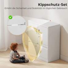 Lockable Steel Filing Cabinet/Office Cabinet With 2 Doors And Adjustable Shelves, White