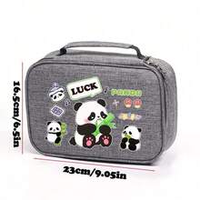 Estojo de Lápis de Grande Capacidade Estilizado Panda - 4 Cores Opcionais, Bolsa de Armazenamento Destacável de 72 Cores com Várias Camadas, Estojo para Canetas de Desenho, Estojo para Lápis, Estojo para Canetas, Adequado para Estudantes, Criação de Pintura, Estojo de Canetas para Escritório, Suprimentos Essenciais de Volta às Aulas, Suprimentos de Escritório, Presentes do Dia dos Namorados - Multicolorido - Visão 11