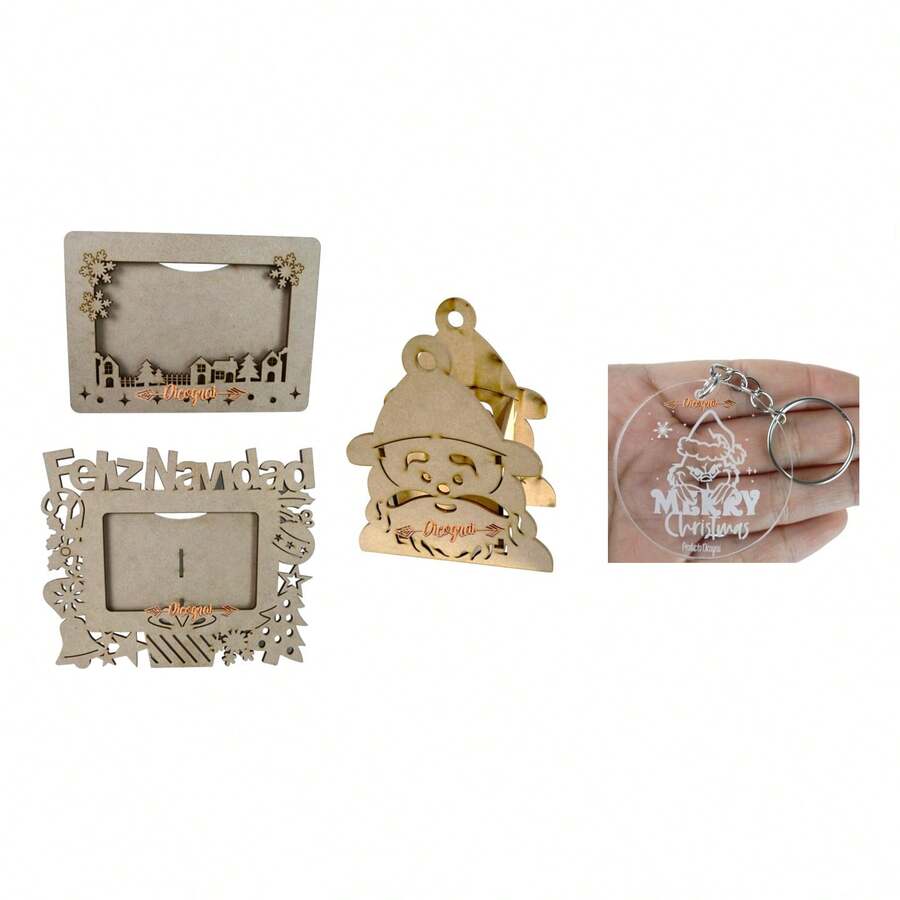 TendenciaPortarretrato Navidad 2pz +dulcero Navideño1pz+ RegaloCalidad premium - Surtidos - Ver 1