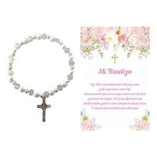Tendencia10 Recuerdos Pulsera Bautizo Niña Con Tarjeta CelofánCalidad premium - Lila - Ver 6