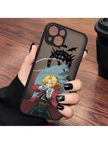 Custodia per telefono compatibile con Anime Fullmetal Alchemist, adatta per modelli 16, 15, 14, 13, 12, 11, Mini, Pro, Max, X, XR, XSMax, 7, 8 Plus, con retro opaco e trasparente. Compatibile anche con i modelli 17 Pro, 17 Pro Max e 16 Pro. - FG7 - Visualizzare 2