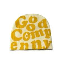 1pc Good Compenny Jacquard Knit Beanie Hat, Unique Streetwear Skull Cap, Unisex, Suitable For Casual Daily, Outdoor Sports, Holiday Gift - Good Comp Enny - View 2