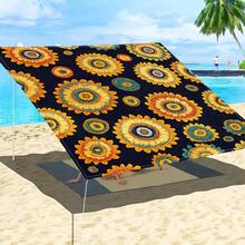 1 pieza Tela de sombrilla digital 2D con estampado, disponible en 5 estilos diferentes, con características como diseño de estampado impreso, a prueba de viento, desmontable, ligero, sombra parcial, a prueba de polvo - Multicolor - Ver 35