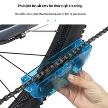 1PC Handheld Bike Chain Cleaning Tool No Chain Removal Needed Durable Easy To Use For Through Bicycle Chain Maintenance - Multicolor - View 7
