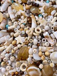 亚克力木珠混合散珠饰品材料，珠形珠子，手工DIY耳环、项链、手链、手机链珠子材料 - 彩色 - 查看 10