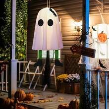 Tendencia3pzs Halloween Decoracion Fantasma Colgante Y  Luces LedCalidad premium - 1 - Ver 7