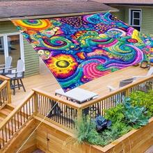 1 pieza Tela de sombrilla digital 2D con estampado, disponible en 5 estilos diferentes, con características como diseño de estampado impreso, a prueba de viento, desmontable, ligero, sombra parcial, a prueba de polvo - Multicolor - Ver 20