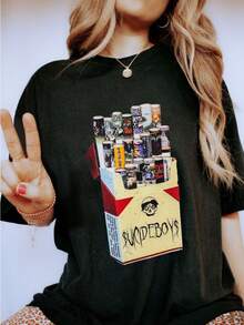 Uicideboy Personalized Printed Short-Sleeved T-Shirt-1 (2) - 黑色 - 查看 1