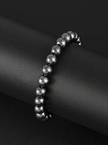 Yanxyad 1/6pcs Punk Rock Rivet Bracelet Set, Unisex, 80s Alternative Goth Grunge Emo Beaded Star Y2K Cuff Bracelet Accessories, PU Material Snap Closure Wristband, Suitable For Rock Outfits - Black - View 11