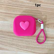 1pc Valentine's Day Edition Soft Silicone Zipper-Friendly Storage Pouch Perfect For Earbuds, Jewelry, Cards, And Keys- An Ideal Gift For Travel And Everyday Organization.,Back To School - Multicolor - View 9