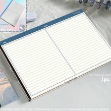 Bloc de notas horizontal Miradar B5 de estilo coreano con doble columna, cuaderno de diario de alta calidad para estudiantes. Bloc de notas con líneas horizontales atractivas y perforado para arrancar, ideal para cartas, notas, borradores, cartas de amor. 20 hojas por libro, adecuado para letras, notas, borradores, cartas, cartas de amor. - Unitalla - Ver 8