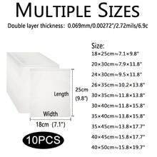 10pcs Clear Plastic Clothing Packaging Bags With Frosted Zipper, 5pcs/Pack, Vent Holes For Clean And Secure Shipping Of T-Shirts, Shirts, And Documents - 10 - View 10