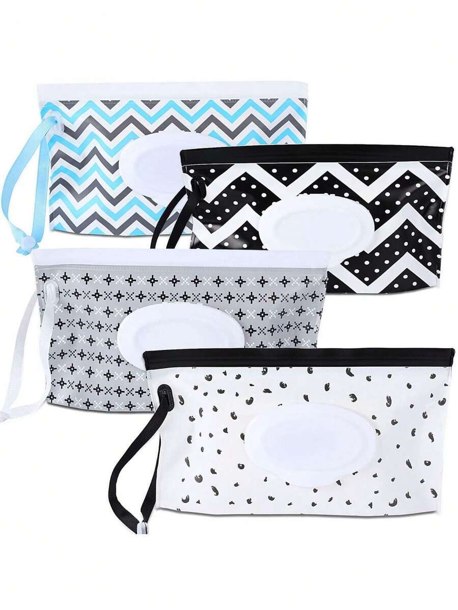 Baby Wet Wipes Packaging Bag, EVA Tissue Bag, Outdoor Portable Baby Wet Wipes Holder, Portable Flip-Top Resealable EVA Wet Wipes Dispenser Bag, Reusable Hiking Wet Wipes Dispenser