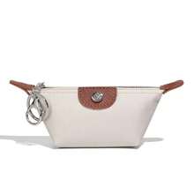 Mini bolsa ligera de nailon para dumplings, billetera de almacenamiento compacta a la moda para lápiz labial y auriculares, bolsa organizadora portátil - D2129 Blanco marfil - Ver 35