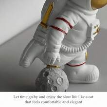 Tendencia4pcs Adornos Astronauta Figuras Decorativas/auto,escritorioCalidad premium - Oro - Ver 7