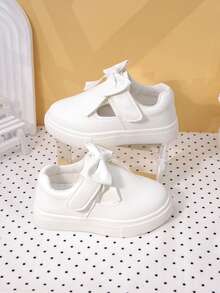 A Pair Of Hong Kong Style New Fashionable Casual Shoes For Boy And Girl, Fashionable Light Luxury Sneakers, Versatile Low-Top White Sneakers - White - View 2